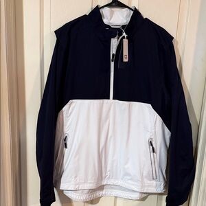NWT Men's Navy and White Wind Jacket